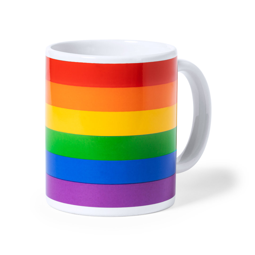 Taza de cerámica en colores del arcoíris 370ml - Ankwick - Perarrúa