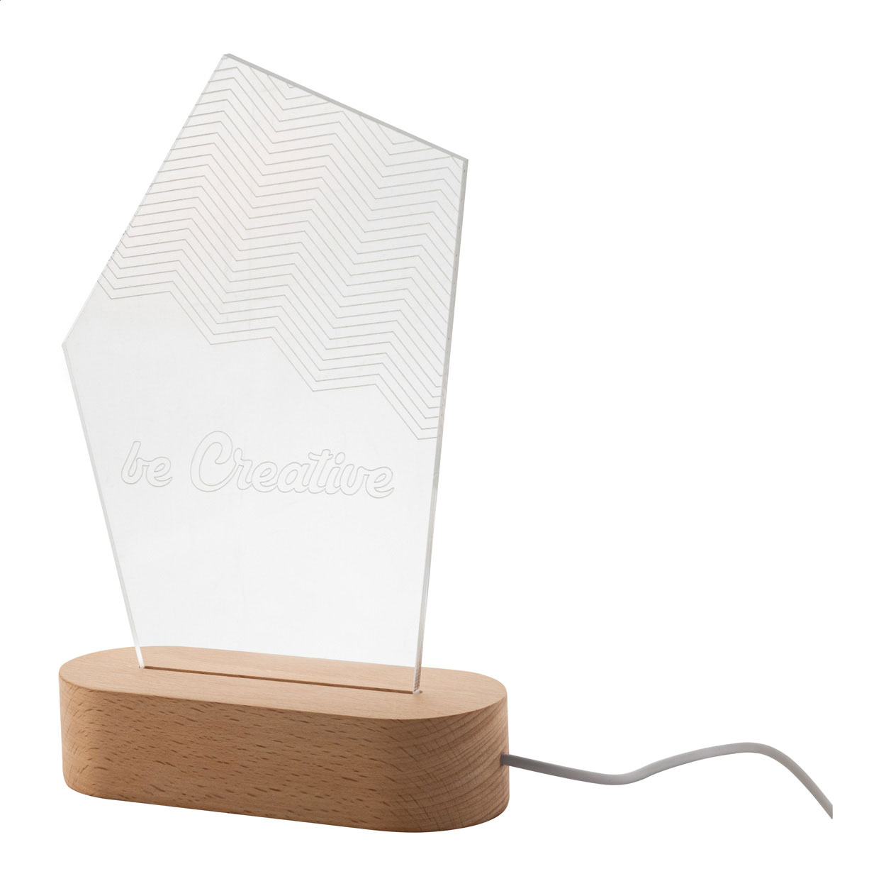 Trofeo Luminoso de Madera Personalizado - Hornos de Moncalvillo