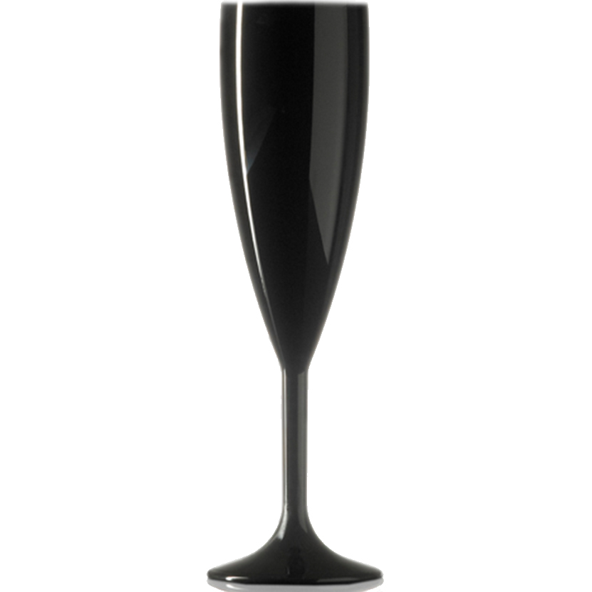 Champagneglas 190ml  zwart