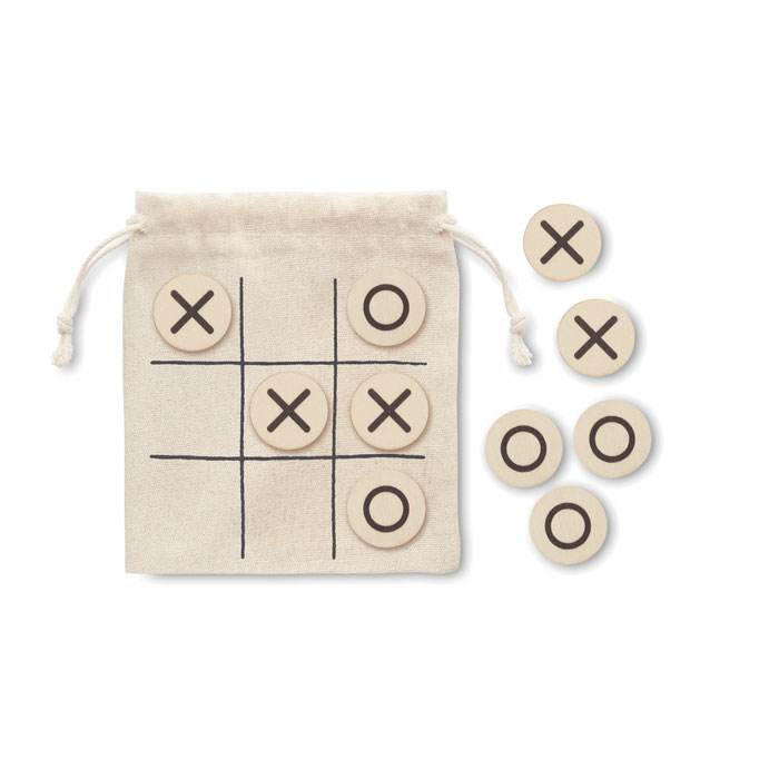 Set de Tic Tac Toe de Madera Natural - Pequeño Olmo - Escorca