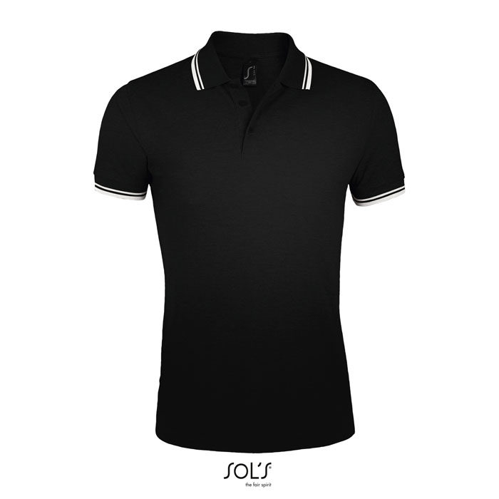 Camiseta Polo para Hombres con Rayas Contraste - Zalduondo