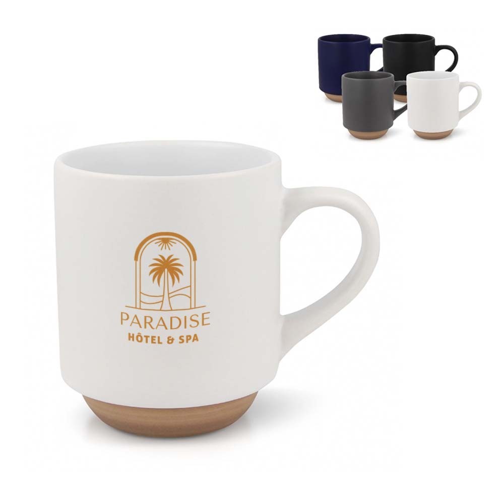Taza Tallin 300 ml - San Román de Cameros impreso con logotipo