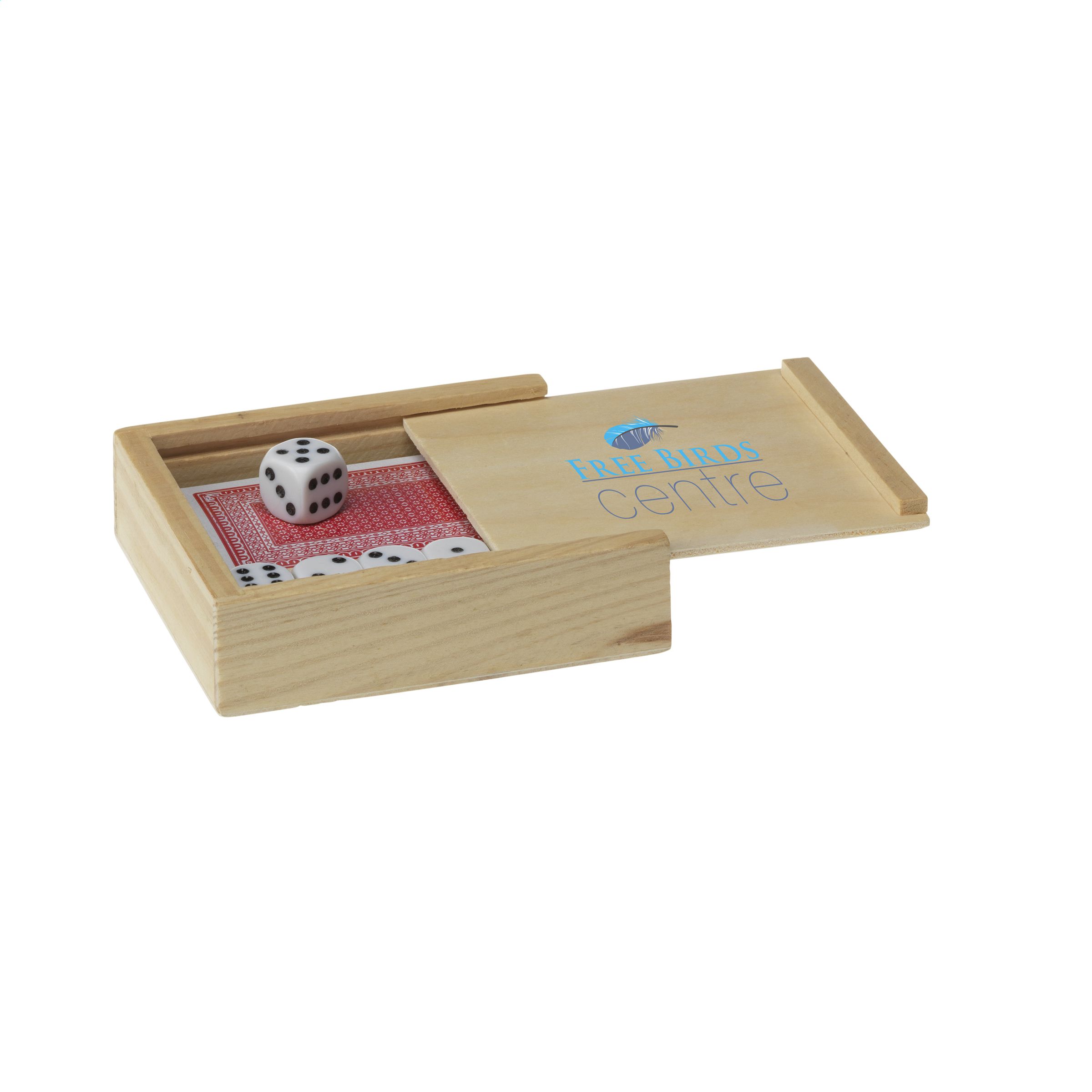 Caja de Madera de Dados y Cartas - Chawton - Peñacerrada-Urizaharra