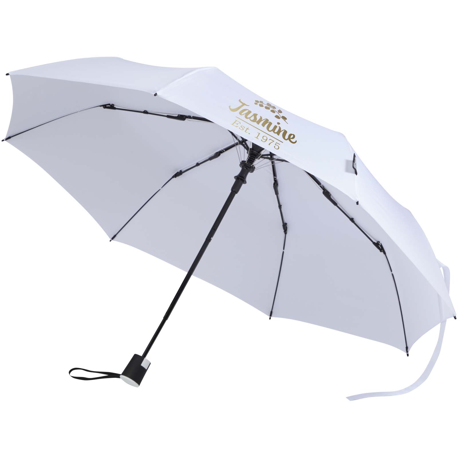 Paraguas plegable de 21" Agnes con apertura automática de RPET