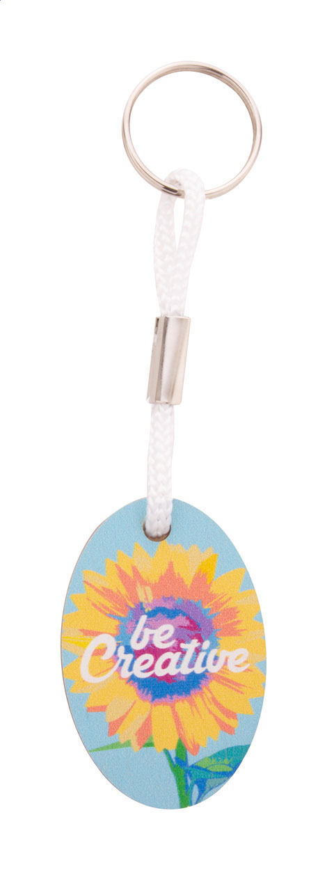 Llavero Ovalado de Madera Personalizado - Ciruelos