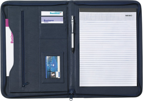 Carpeta de Conferencia A4 con Cierre de Cremallera PU - Consell