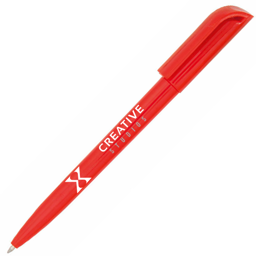 Bolígrafo de Color Sólido Brillante con Mecanismo de Torsión y Clip Plano - Isuerre