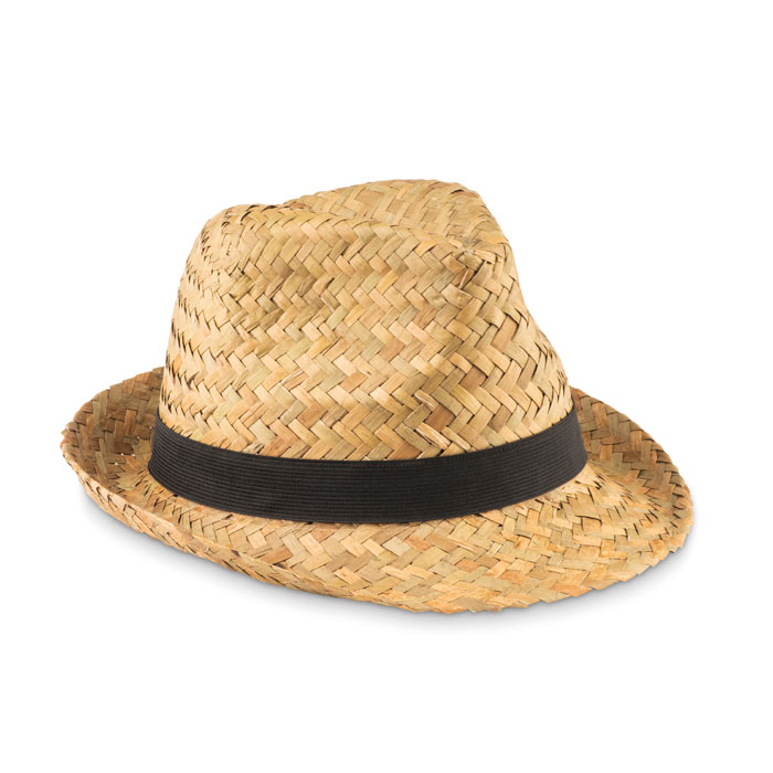 Sombrero Natural de Paja con Banda de Poliéster - Mollina