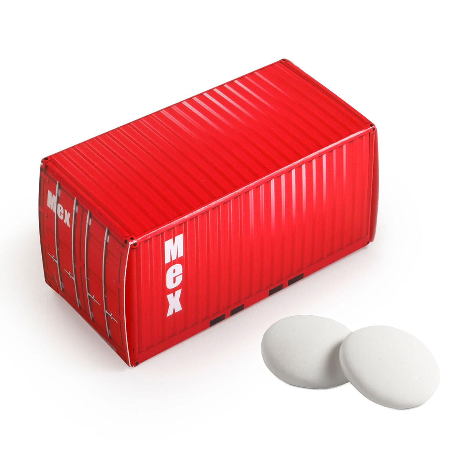 Caja Contenedor de Mentas Impresa en Color Completo - Villanueva de Gállego