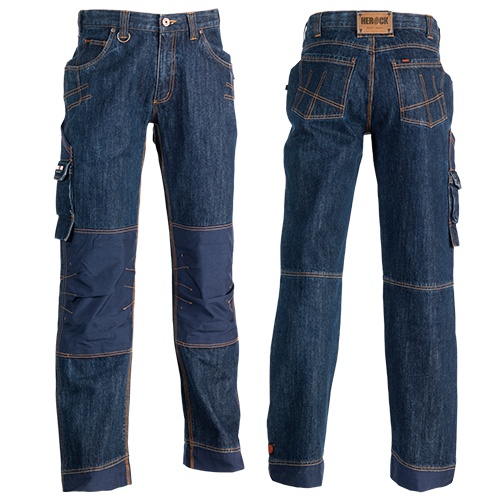 Pantalones vaqueros ajustables de cintura con múltiples bolsillos - Iznate