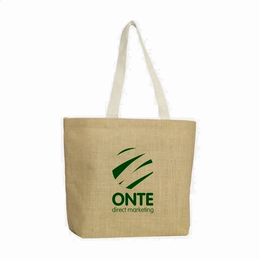 Bolsa de Compra Distintiva de Yute con Interior Laminado - Albaida del Aljarafe
