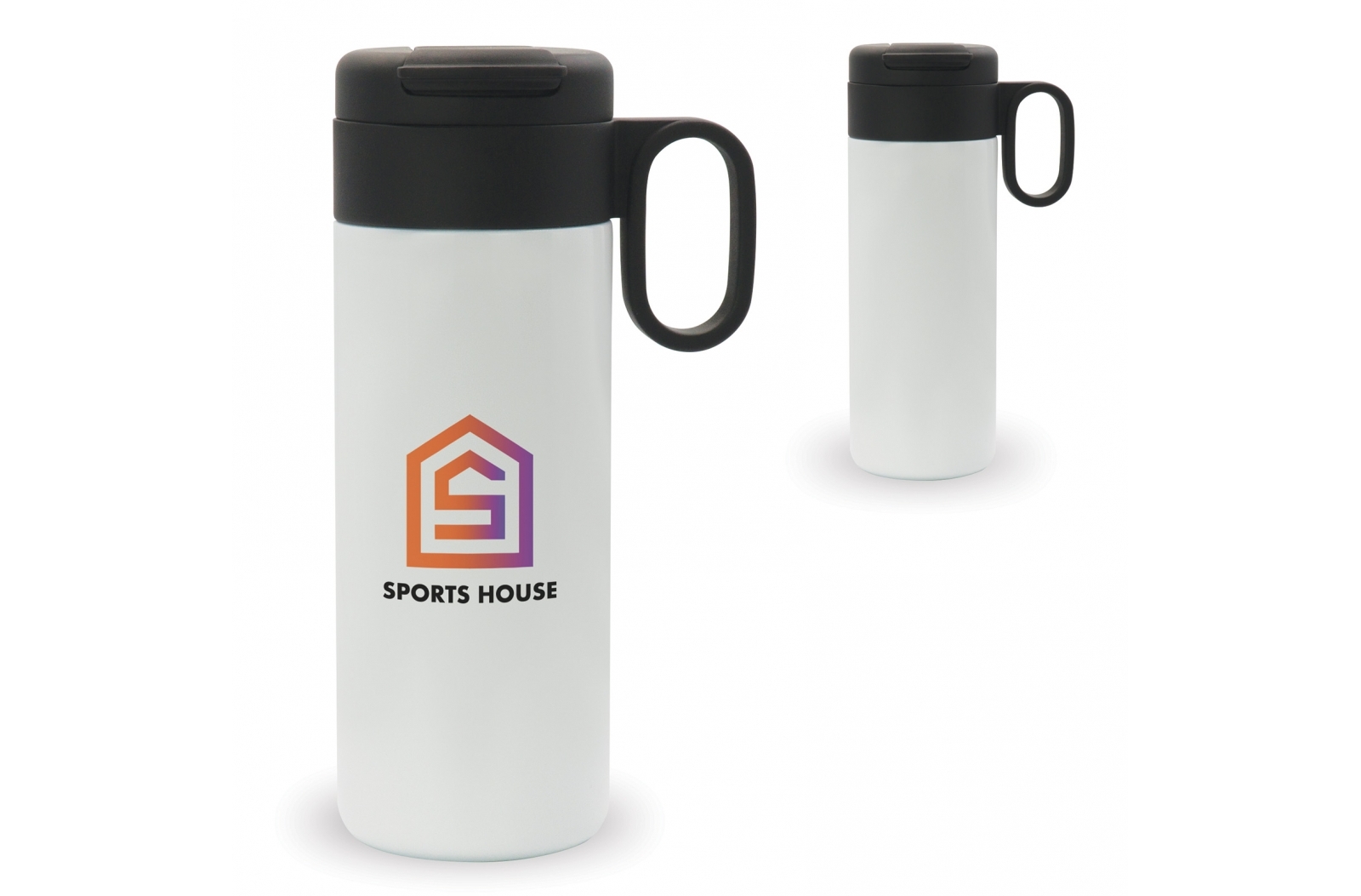 Botella con aislamiento de doble pared al vacío con tapa abatible 400ml - Vilanova de Sau