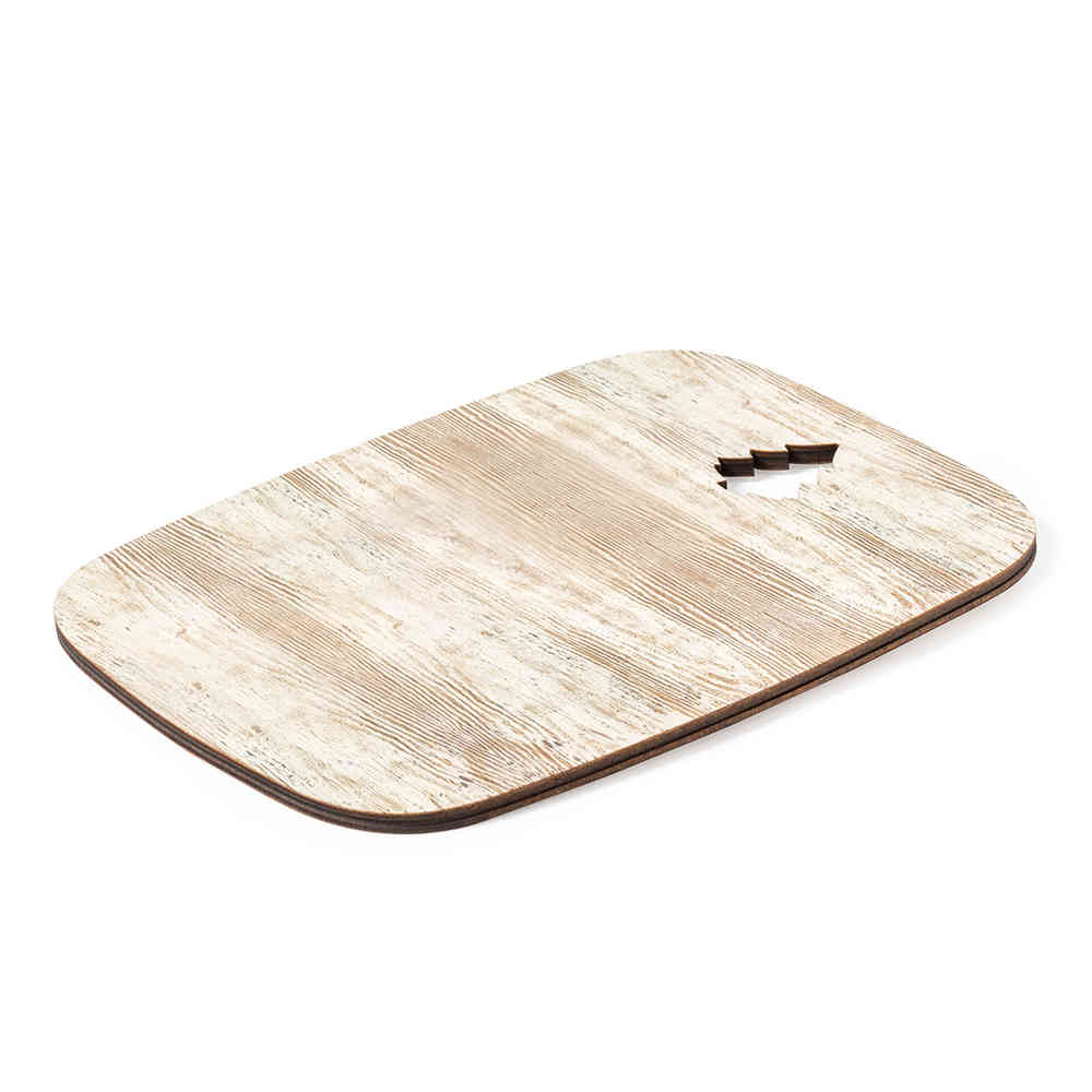 Tabla de Cortar de Madera Bicolor en Forma de Árbol de Navidad - Velilla de Cinca