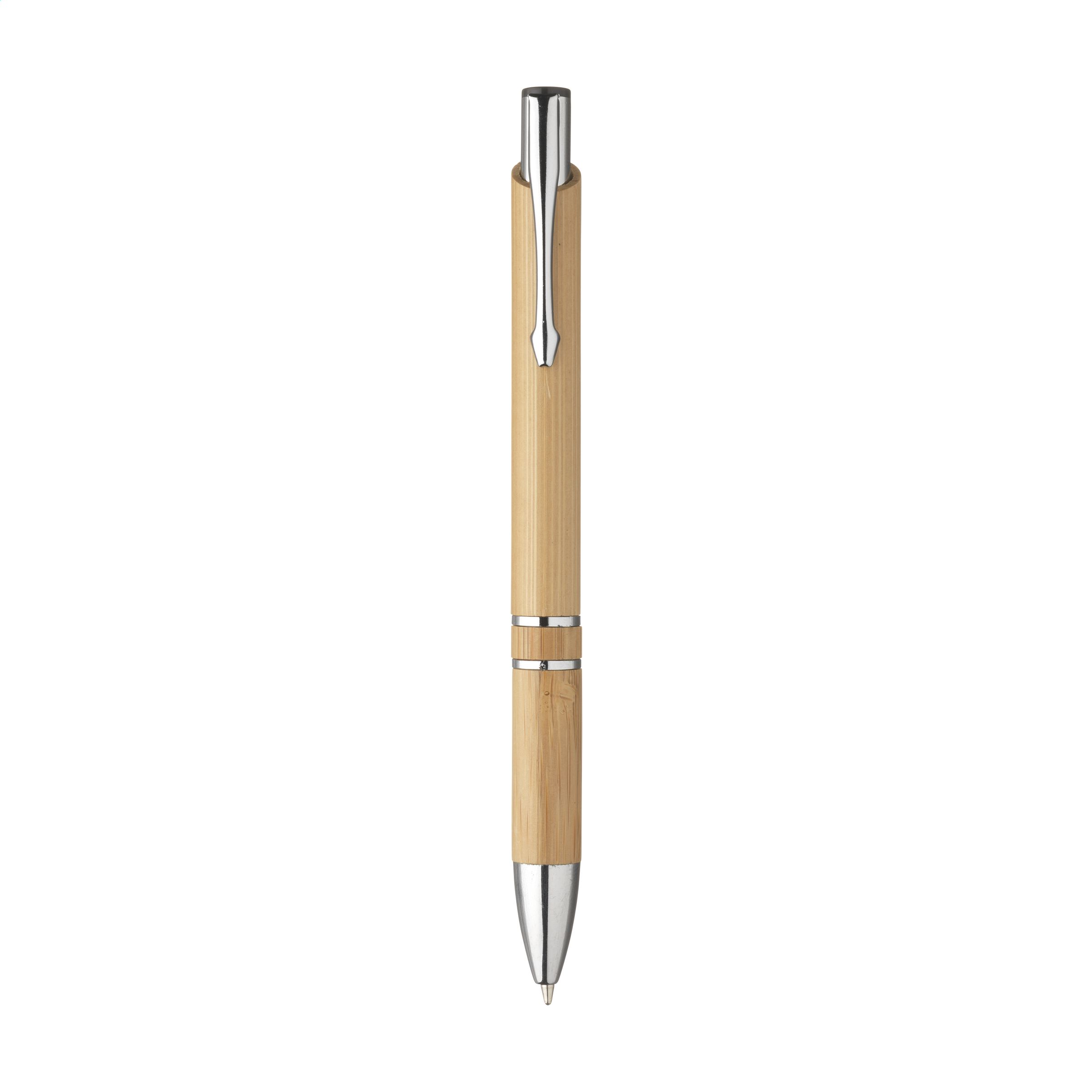 Bolígrafo de Bambú con Clip de Metal - Villanueva de Gállego
