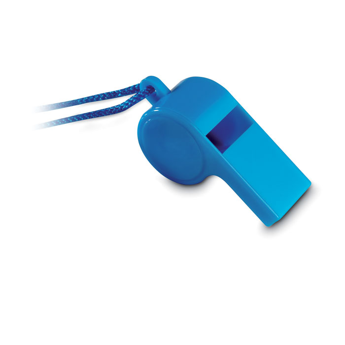 Silbato deportivo de plástico PS con collar de seguridad - Lucillos