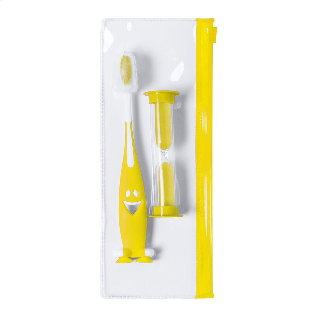 Set de cepillos dentales infantiles Diente Feliz - Los Cortijos impreso con logotipo