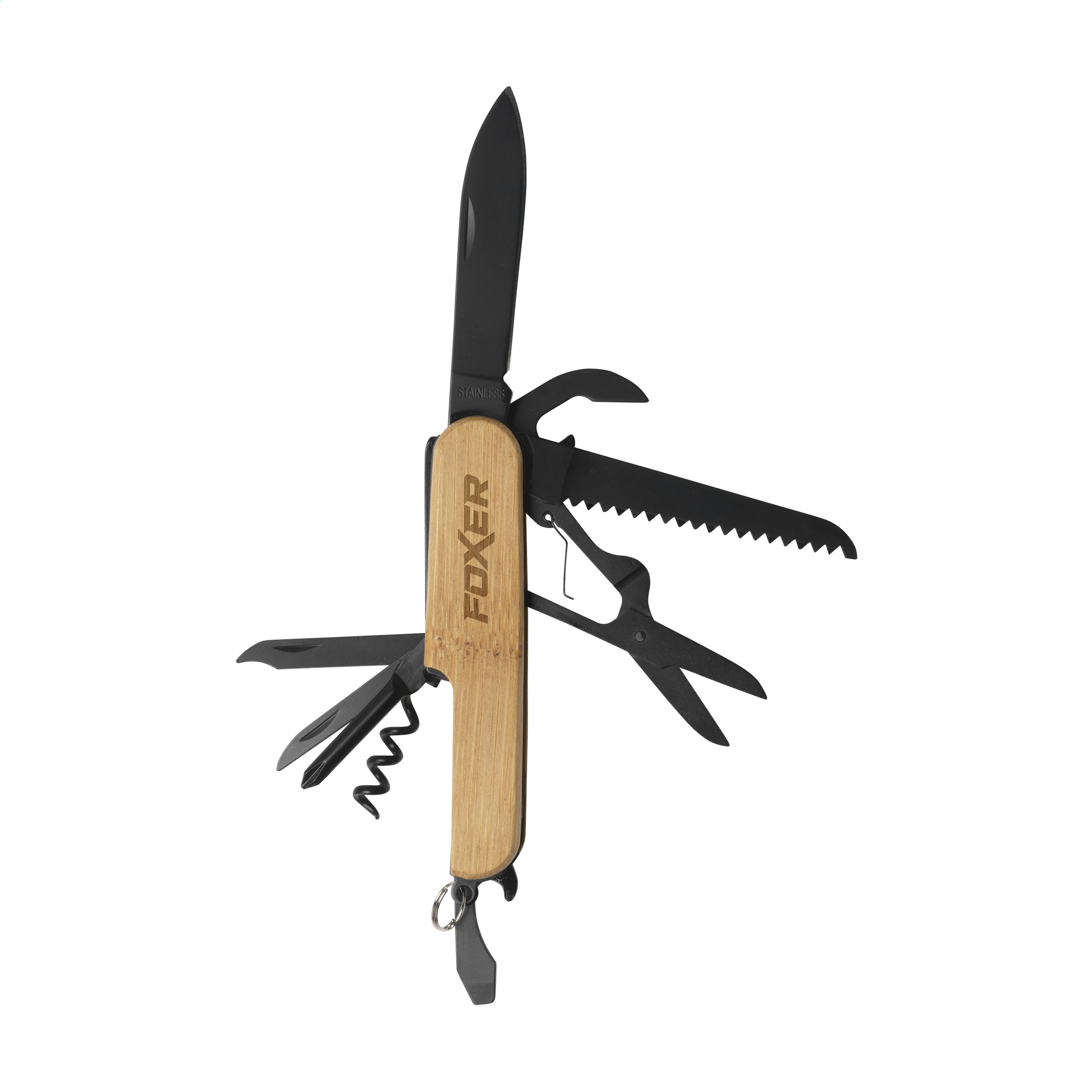 Cuchilla de Bolsillo Bambú - Cetina bedrukken met logo