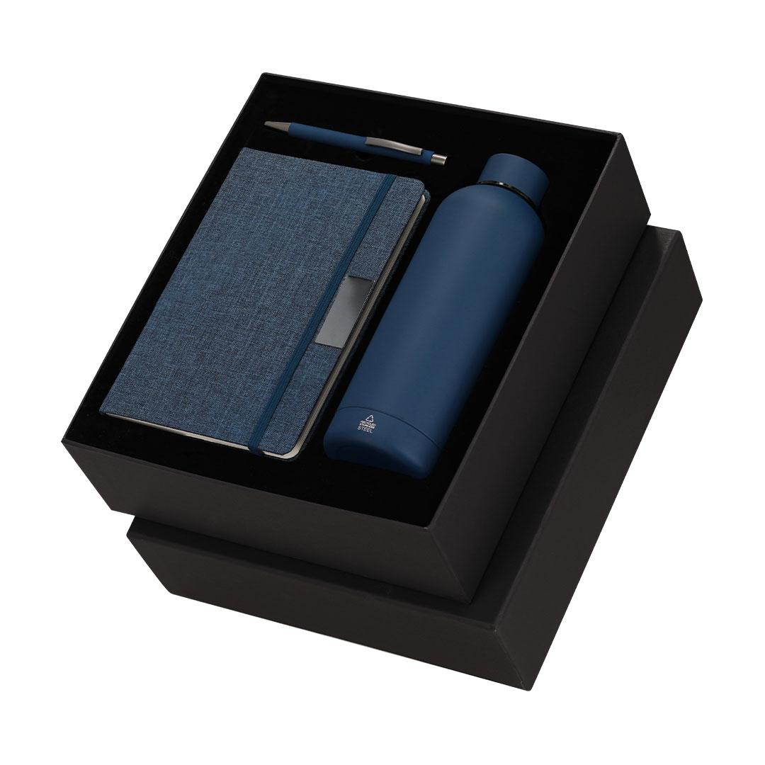 Conjunto Esencial de Notas y Termo - Herreruela de Oropesa impreso con logotipo