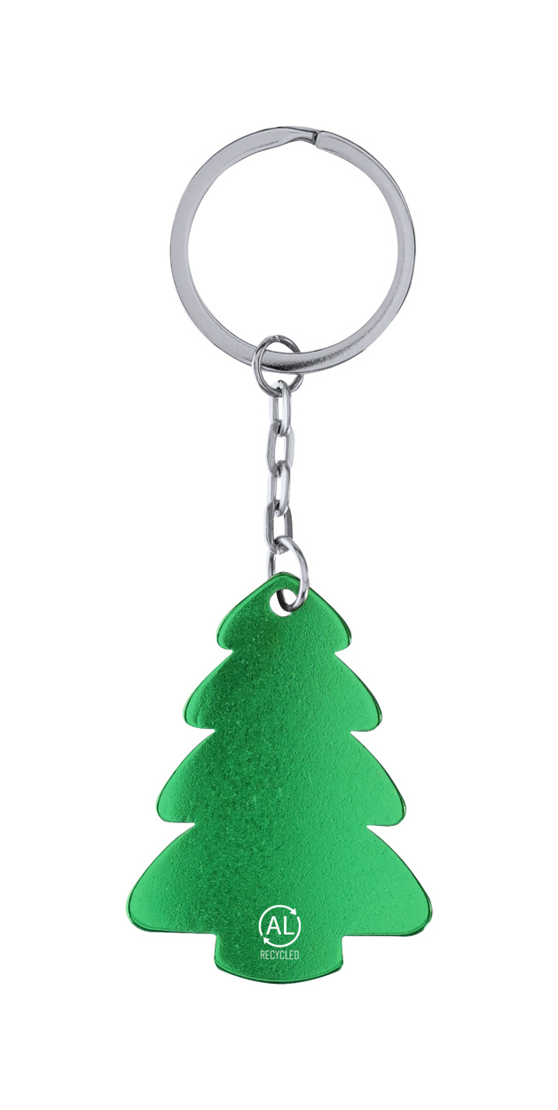 Llavero Navideño Eco-Árbol - Santa Eulàlia de Ronçana impreso con logotipo