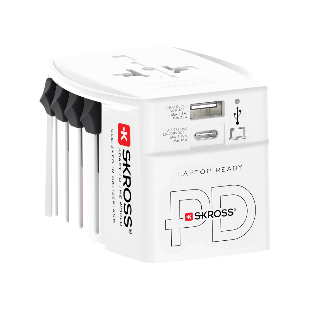 Adaptador de viaje universal 65W con USB C - La Roca del Vallès