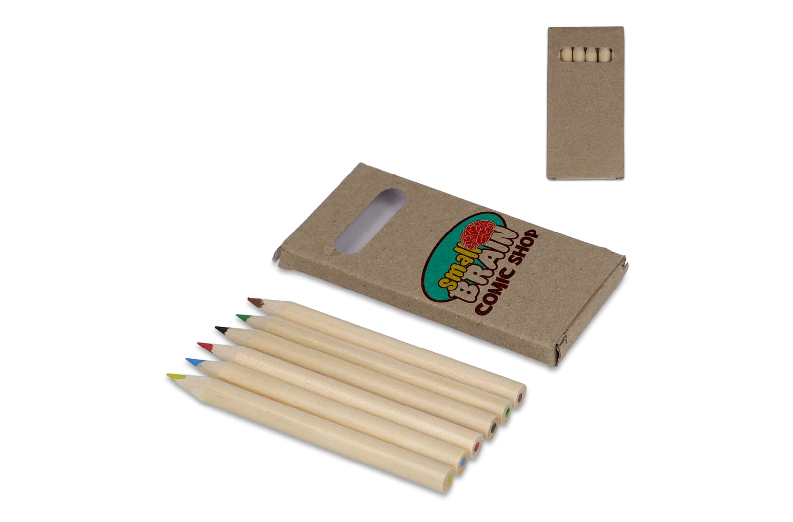 Lápices de colores ecológicos en caja de cartón - Olías del Rey