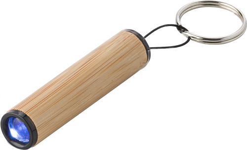 Linterna de Llavero de LED Miniatura de Bambú - Barbastro