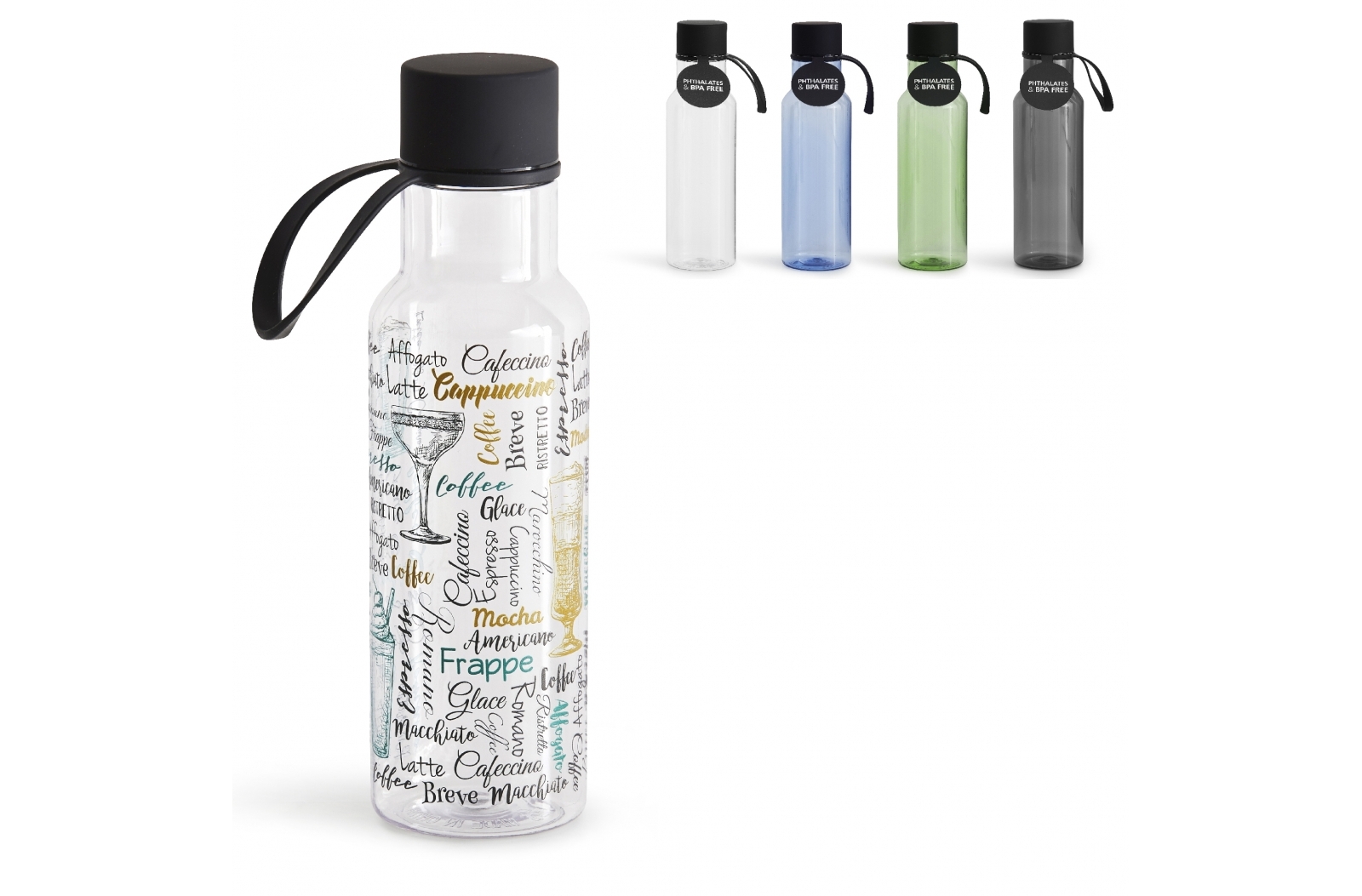 Botella de agua con impresión personalizada 600ml - Holmrook - Vilarmaior