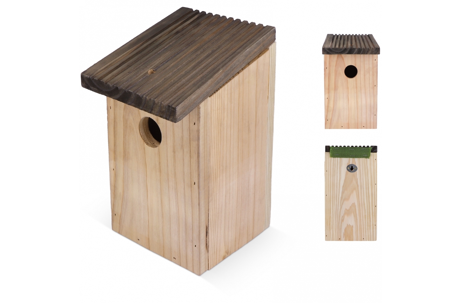 Caja Nidificadora Rústica para Pájaros - Leiva