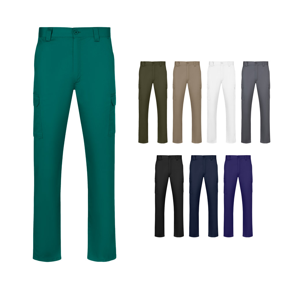 VL HERMES. Pantalón de sarga multi-bolsillos (190 g/m²)