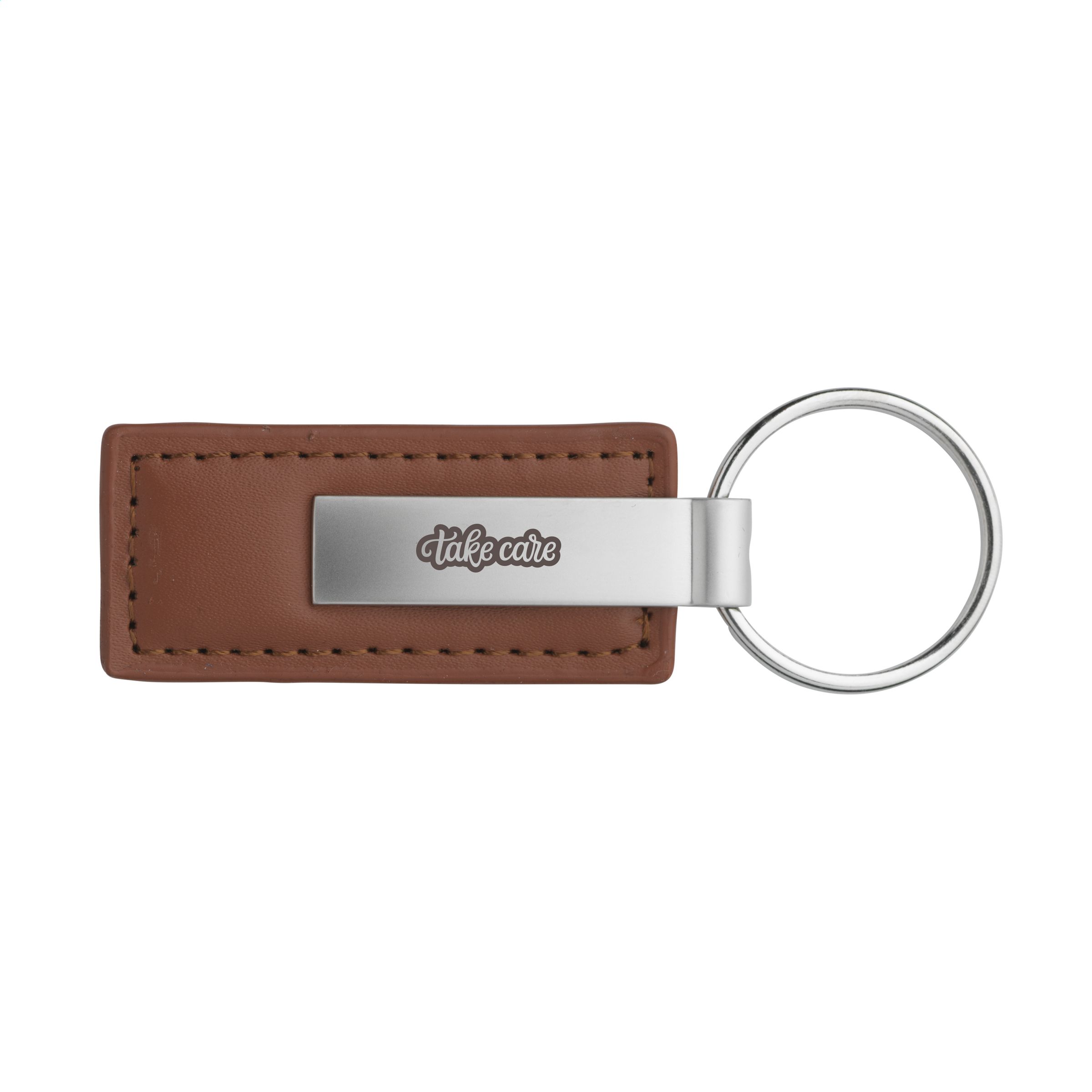 Llavero de Metal Mate con Etiqueta de Cuero de Imitación - Shitterton - Valmojado