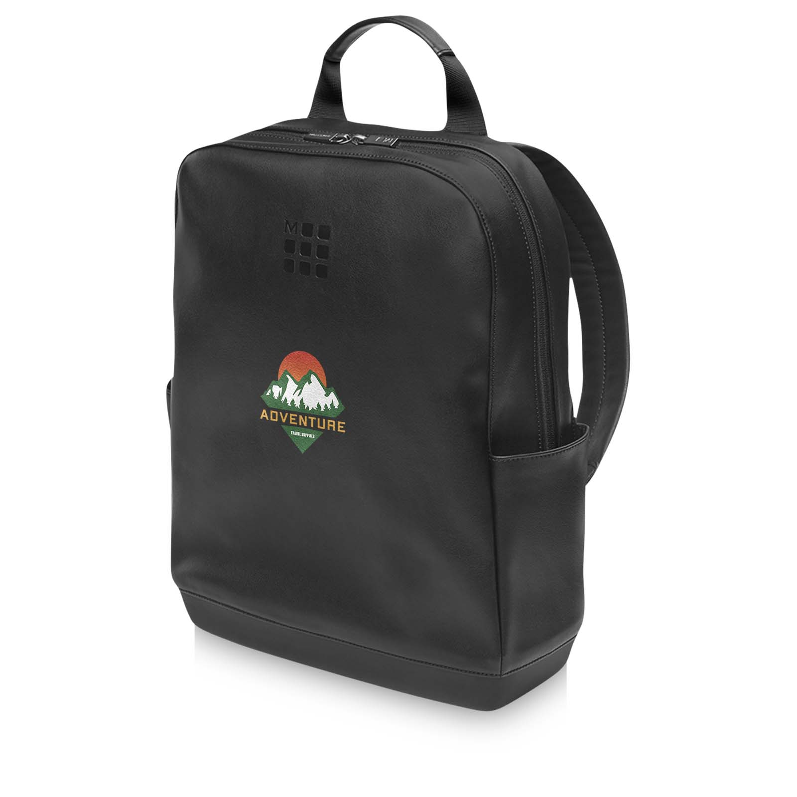 Mochila Urbana de Cuero - Santa Elena impreso con logotipo
