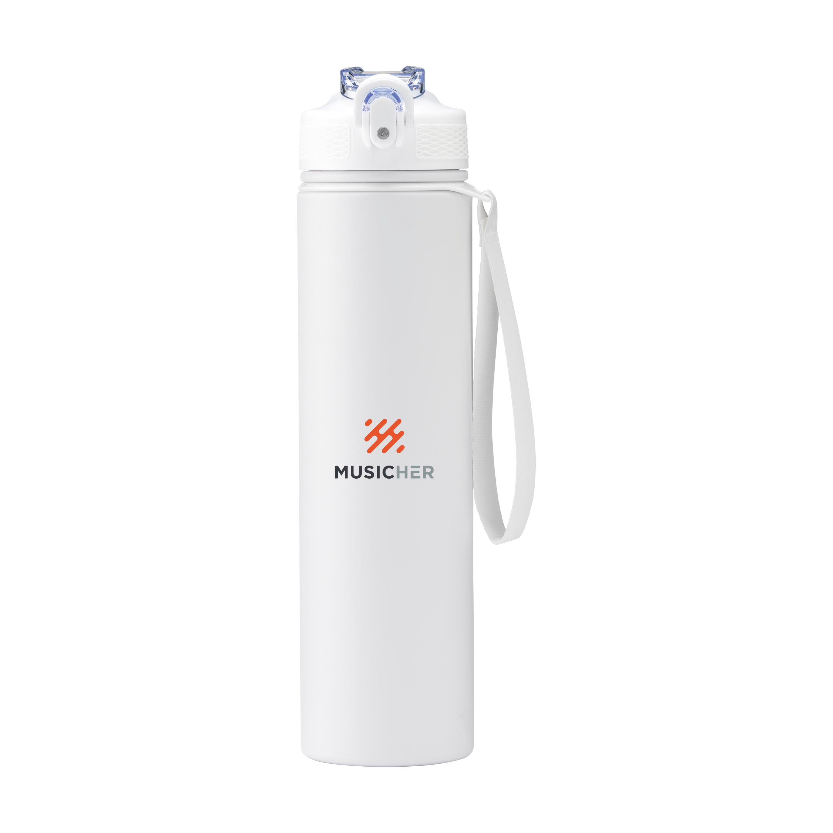 Botella de Agua EcoAcero - Velilla de Cinca impreso con logotipo