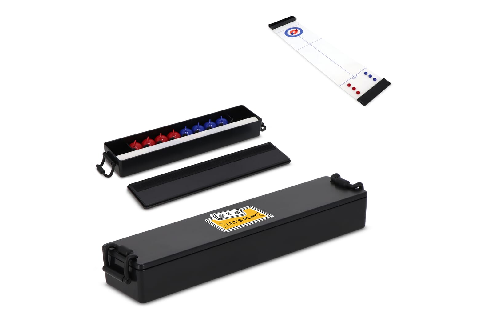 Juego de curling de mesa - La Fueva impreso con logotipo