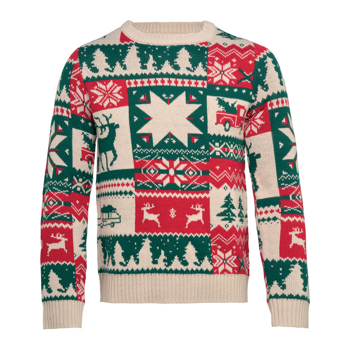 Jersey navideño de punto S-M