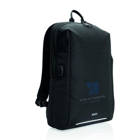 Mochila de mano para portátil con salida USB y protección RFID - Magán