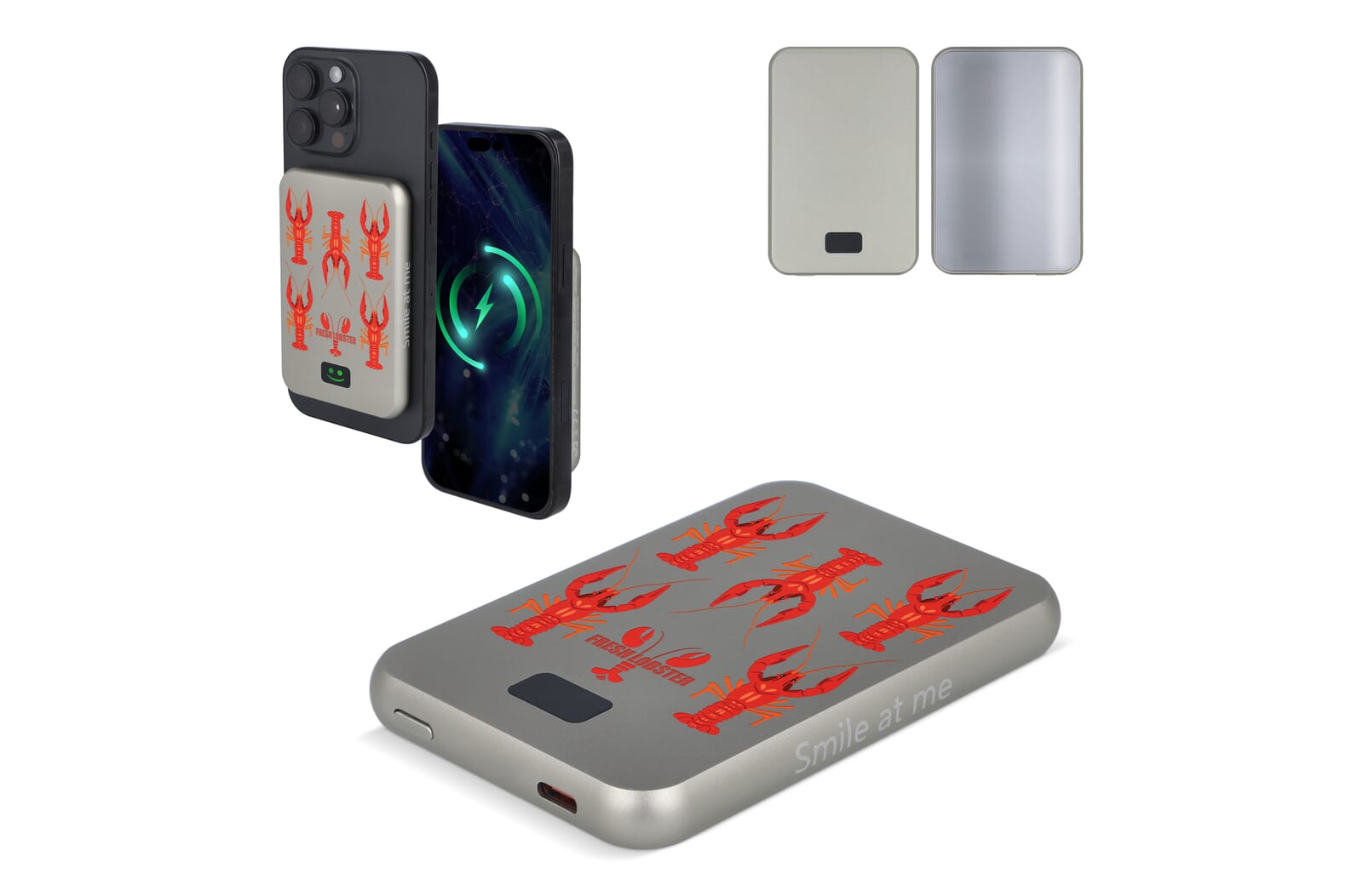 Espejo Powerbank Inalámbrico Sonriente - Campos