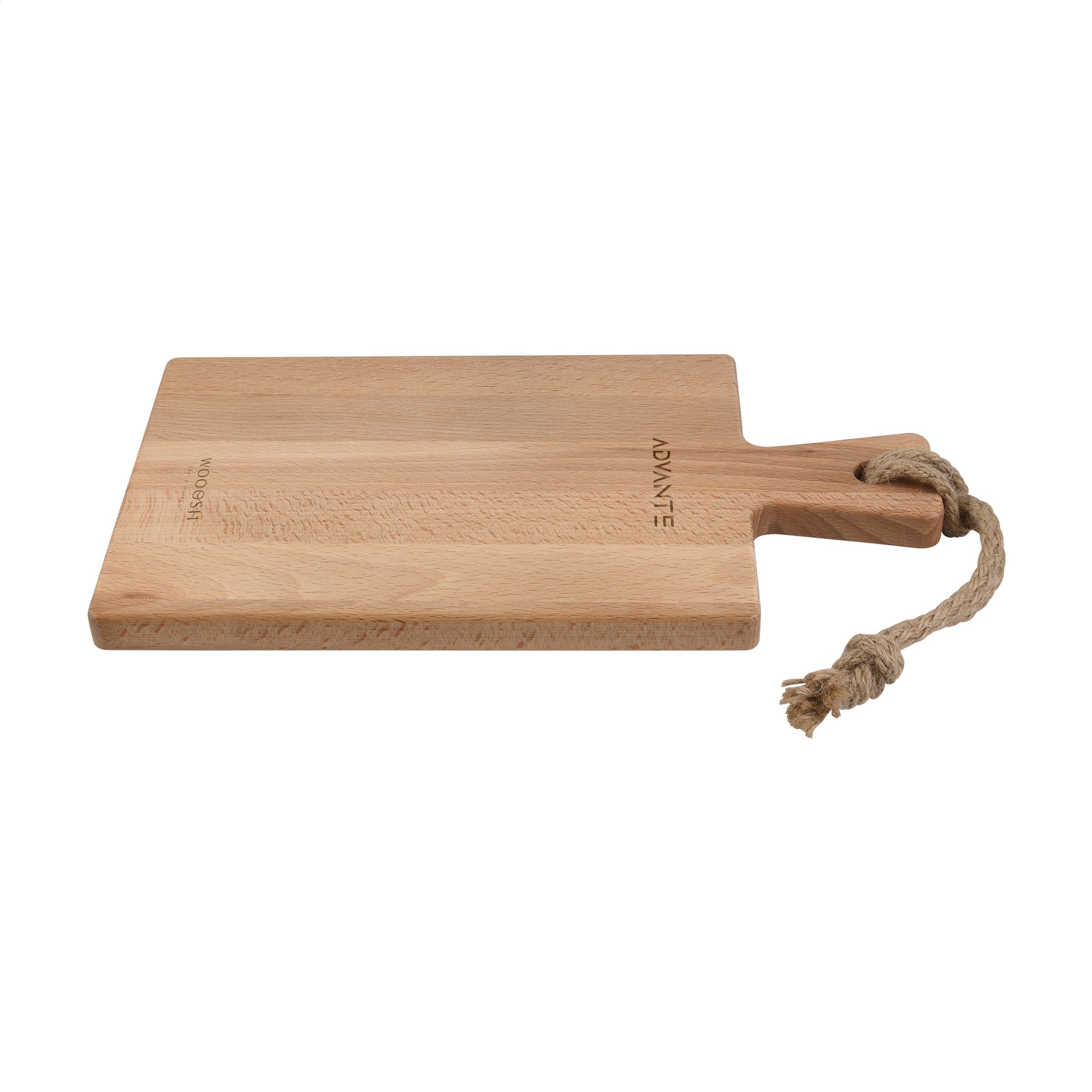 Tabla de cortar decorativa de madera de haya con cordón colgante de yute - Mainar