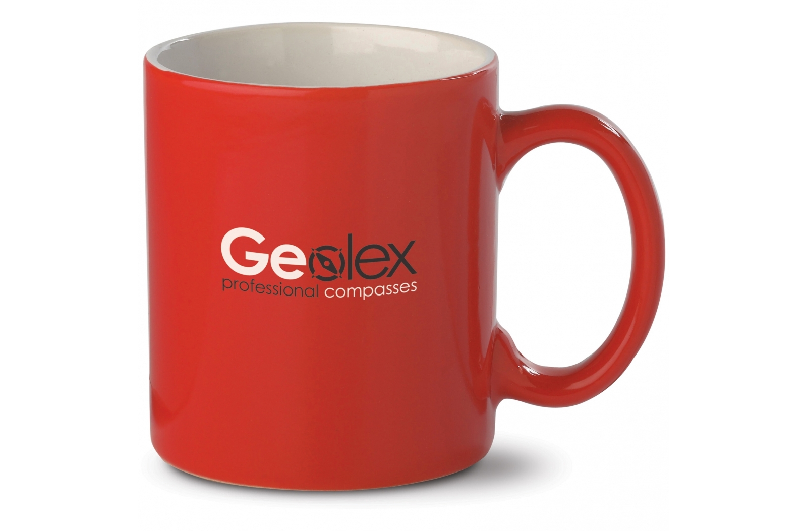 Taza de gres rojo brillante 300ml - Osso de Cinca