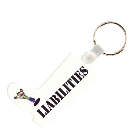 Llavero de Plástico en Forma de Bota - La Rinconada