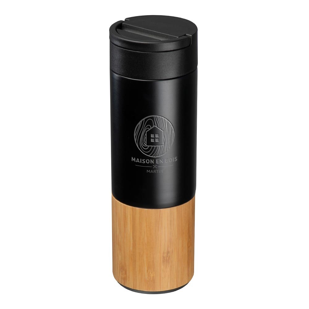 Botella hecha de cobre y bambú - Valgañón