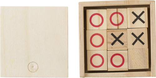 Set de Juego de Tic Tac Toe de Madera - Monegrillo