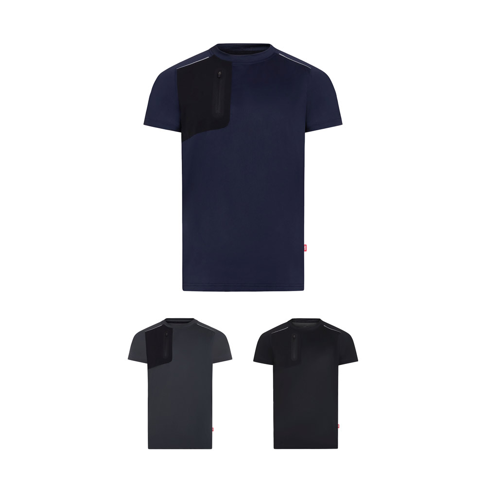 VL RHEA. Camiseta técnica de gofre (110 g/m²), hecha de 100% poliéster reciclado