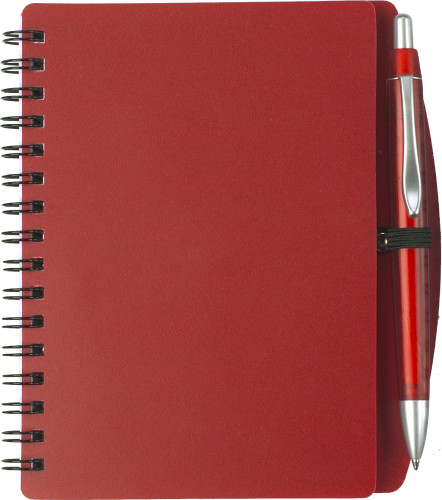 Cuaderno encuadernado con alambre con bolígrafo de plástico - Igriés