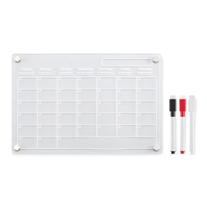 Planificador acrílico magnético