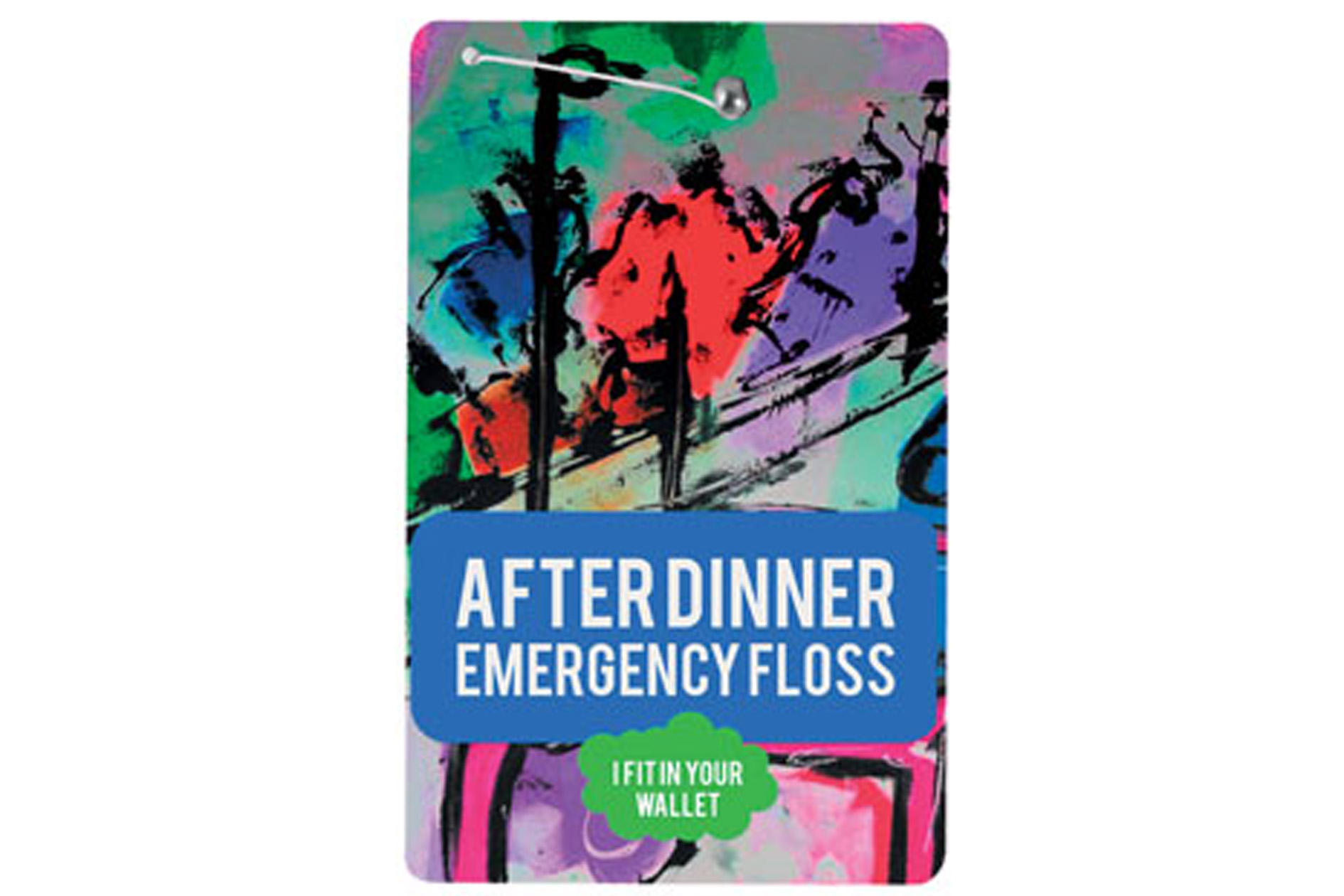 Hilo dental de 10 m con sabor a menta en una tarjeta de plástico - Piddletrenthide - Corcubión