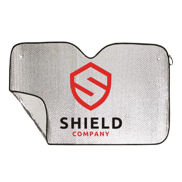 Parasol de aluminio con burbuja en acabado metálico plateado - Espartinas