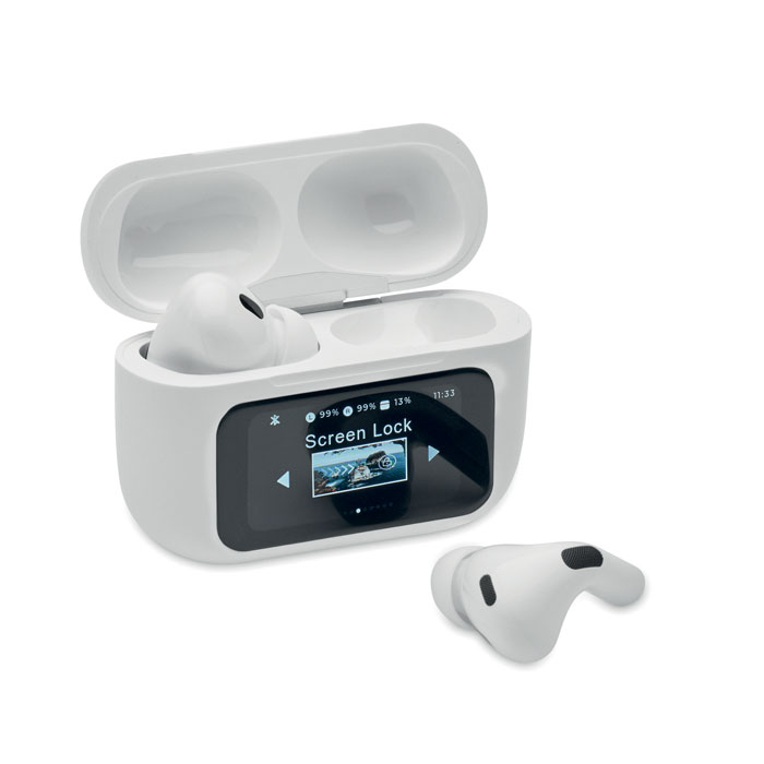 Auriculares Estéreo Inalámbricos Absorbente - Villanueva del Ariscal bedrukken met logo