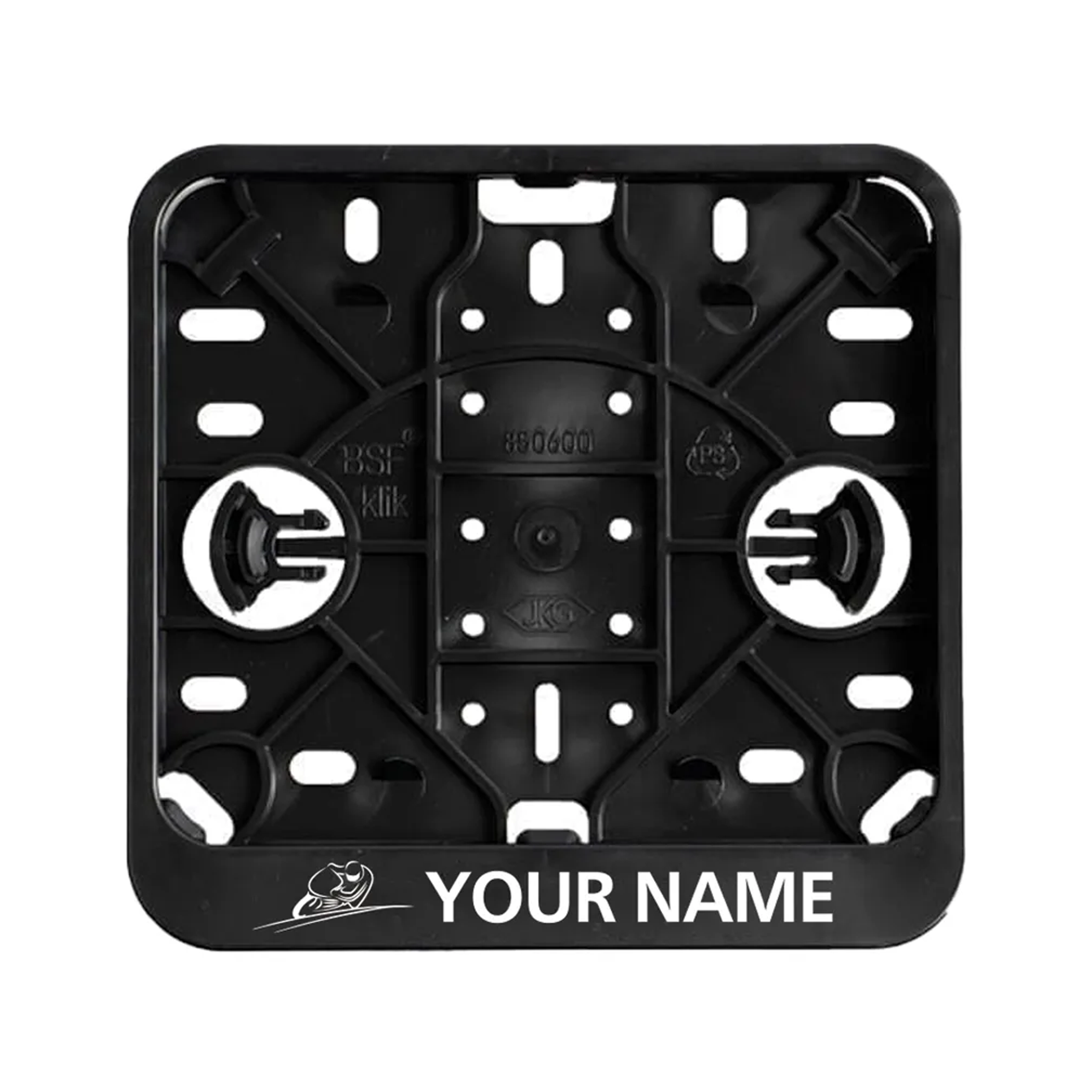 Soporte Cuadrado para Matrícula de Ciclomotor - Bizkaia