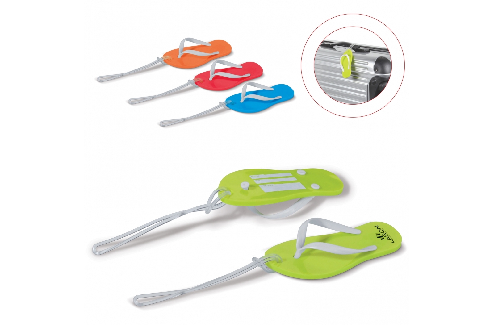 Etiqueta de equipaje con forma de zapatilla - Montseny