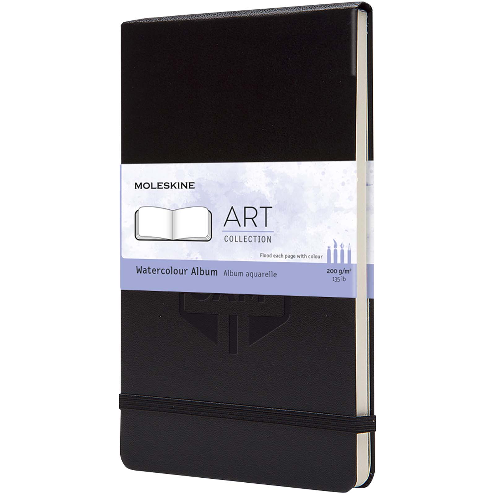 Gran cuaderno de acuarela de artista - Piera impreso con logotipo